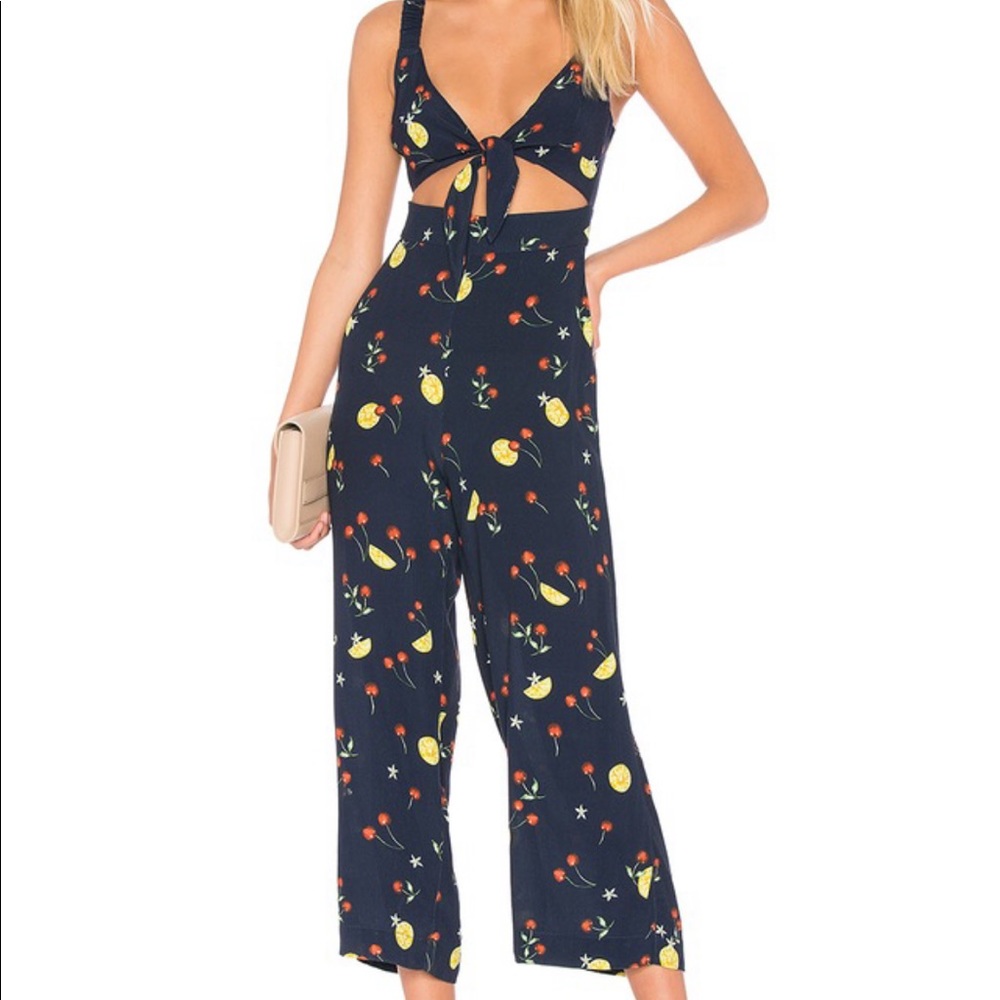 Revolve Capulet Ariane Jumpsuit in Fruit Print